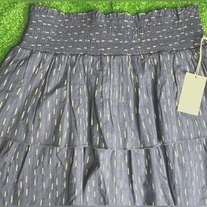 XL tiered mini skirt